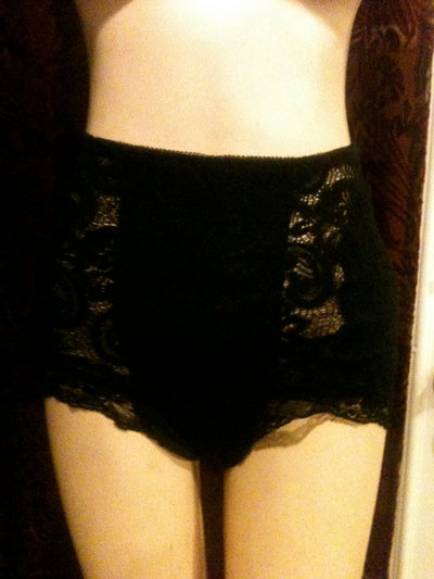 The Betty high waisted retro black panties