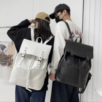 Large Capacity PU Leather Women Backpack  - Thumbnail 2