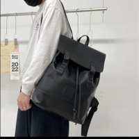 Large Capacity PU Leather Women Backpack  - Thumbnail 4