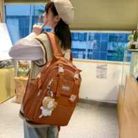 Fashion Solid Color Women's Backpack  - Thumbnail 5