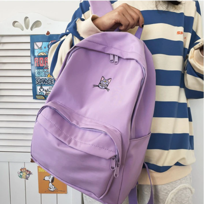 Japanese trend women backpack cute cat 