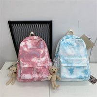 Tie-dye Canvas Women Backpack Female Lovely - Thumbnail 7