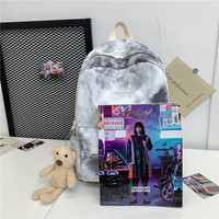 Tie-dye Canvas Women Backpack Female Lovely - Thumbnail 4