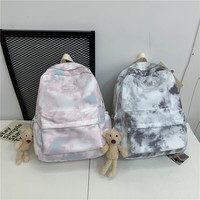 Tie-dye Canvas Women Backpack Female Lovely - Thumbnail 6