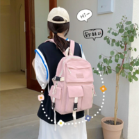 Fashion Women's Backpack Trendy Nylon Waterproof - Thumbnail 3