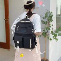 Fashion Women's Backpack Trendy Nylon Waterproof - Thumbnail 2