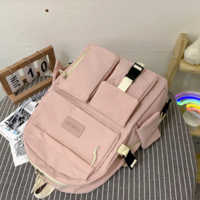 Fashion Women's Backpack Trendy Nylon Waterproof - Thumbnail 4