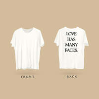 Free Shipping-"LOVE HAS MANY FACES" TEE - Thumbnail 4