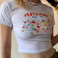 FUN OFF FOODIE CROP TOP - Thumbnail 1