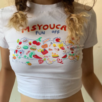 FUN OFF FOODIE CROP TOP - Thumbnail 2