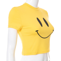 SMILEY FACE CROP TOP - Thumbnail 4