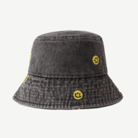 VINTAGE SMILEY FACE BUCKET HAT - Thumbnail 4