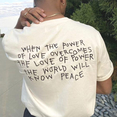 Free shipping-"the power of love" tee - Thumbnail 2