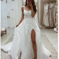 Luxury Mermaid Lace Appliques Wedding Dress Bridal Gowns,1350 - Thumbnail 2