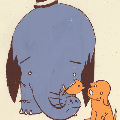Elephant and dog are friend. - Thumbnail 5