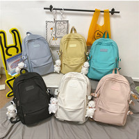 Casual Waterproof Nylon Women Bags School Backpack - Thumbnail 8