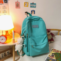 Casual Waterproof Nylon Women Bags School Backpack - Thumbnail 1