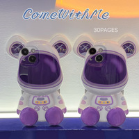 FREE SHIPPING 3D Purple Astronaut iPhone Case (iPhone7-iPhone13) - Thumbnail 3