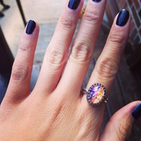 (Sterling) Ruby Fire Opal Ring - Thumbnail 2