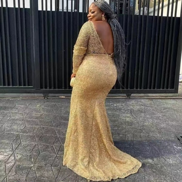 Plus Size Mother of the Bride Dresses with Full Sleeves