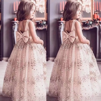 Sparkly Sweet Flower Girl Dresses Floor Length