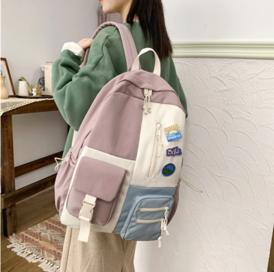 Women Backpack Waterproof Nylon School Backpack