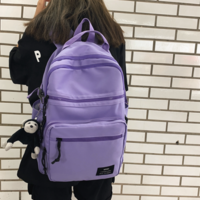 Waterproof Nylon Women Backpack Unisex Multi-Pocket - Thumbnail 1