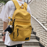 Waterproof Nylon Women Backpack Unisex Multi-Pocket - Thumbnail 2