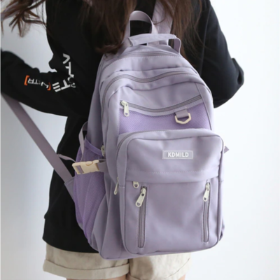 Simple cute women large capacity backpack korean