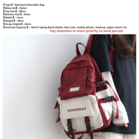 Trendy Female Panelled Harajuku Bag Girl Kawaii  - Thumbnail 6