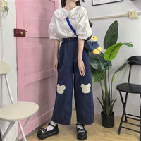 Japanese Kawaii Women Soft Girl Pants Korean  - Thumbnail 7