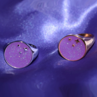 PURPLE STARRY RING - Thumbnail 1