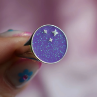 PURPLE STARRY RING - Thumbnail 2