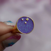 PURPLE STARRY RING - Thumbnail 3