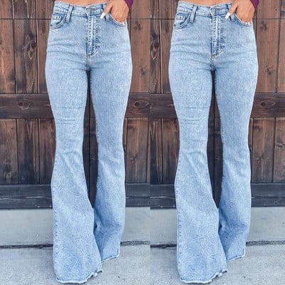Casual fashion temperament high waist jeans
