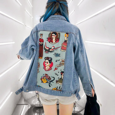 Frida patchwork denim jacket