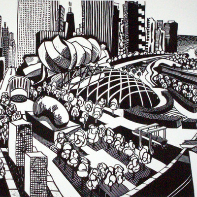 Millenium park  18 by 24