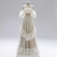 Off Shoulder Wedding Dresses Bridal Gown WD09 - Thumbnail 1