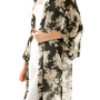 Long Vintage Floral Chiffon Kimono-1