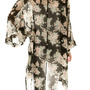 Long Vintage Floral Chiffon Kimono-3