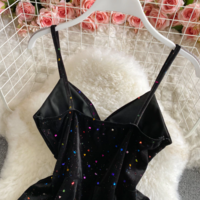 Summer New Western Style Tube Top Strap Glittering  - Thumbnail 1