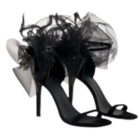 Black Women Elegant Sandals Gladiator Ankle - Thumbnail 1