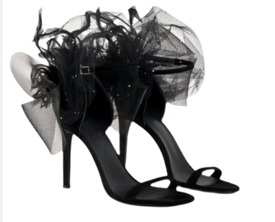 Black Women Elegant Sandals Gladiator Ankle
