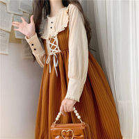 Kawaii Lolita Dress Women Japanese Sweet Long - Thumbnail 5