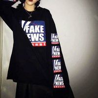 FAKE NEWS CHANNEL LONG SLEEVE TSHIRT - Thumbnail 5