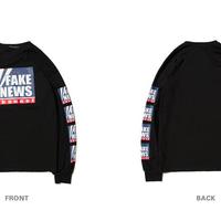 FAKE NEWS CHANNEL LONG SLEEVE TSHIRT - Thumbnail 7