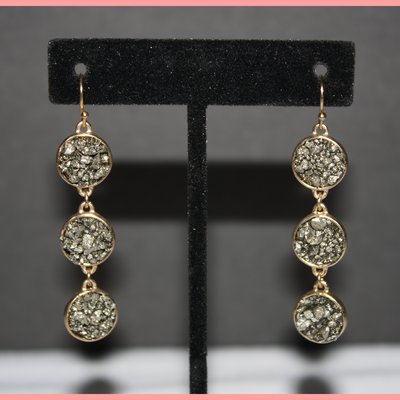 Semi precious stone earrings