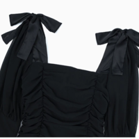 Elegant Square Collar Women Spring Shirts Solid - Thumbnail 3