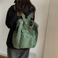 Retro denim travel backpack -4 colors - Thumbnail 1