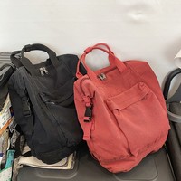 Retro denim travel backpack -4 colors - Thumbnail 3